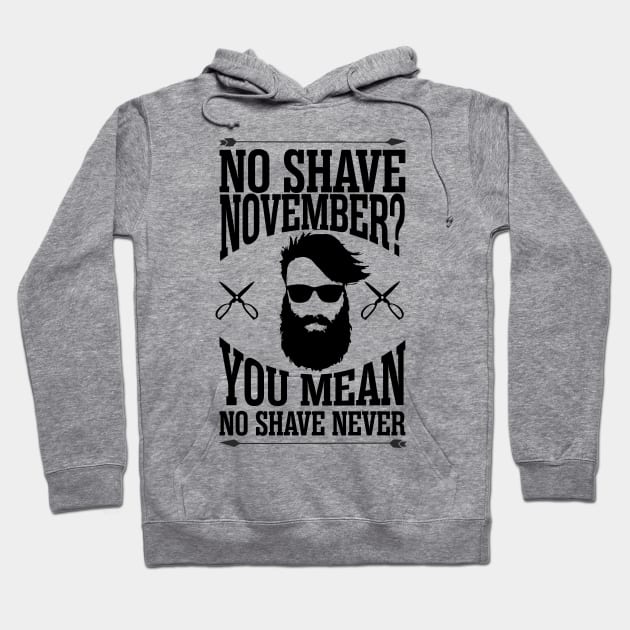 No shave November you mean no shave never Hoodie by variantees